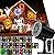 Christmas Halloween Lights Projector,Holiday Projector Light,Waterproof IP65 Indoor Motion Remote 10W LED Projector,16 Slides Holiday Light Party Outdoor Garden House Apartment Kids Room Night Light