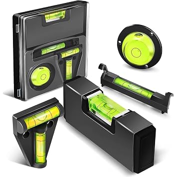 4pcs Hanging Bubble Line Level String Levels Tools Set Magnetic Box