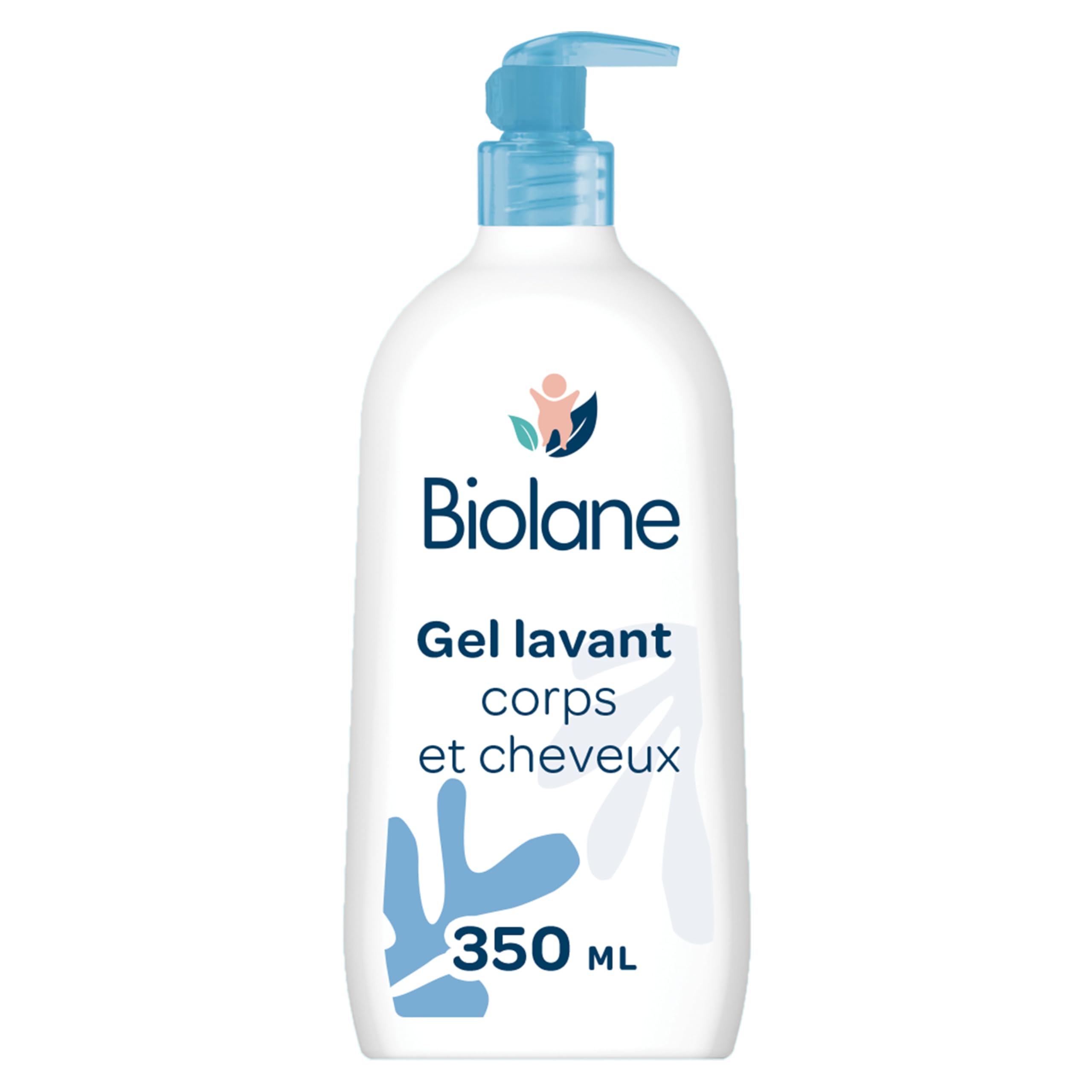 BIOLANE - Gel douche bebe corps et cheveux 2 en 1 - 350ml - 97% Origine Naturelle - Doux - Peaux Sensibles - Fabriqué en France