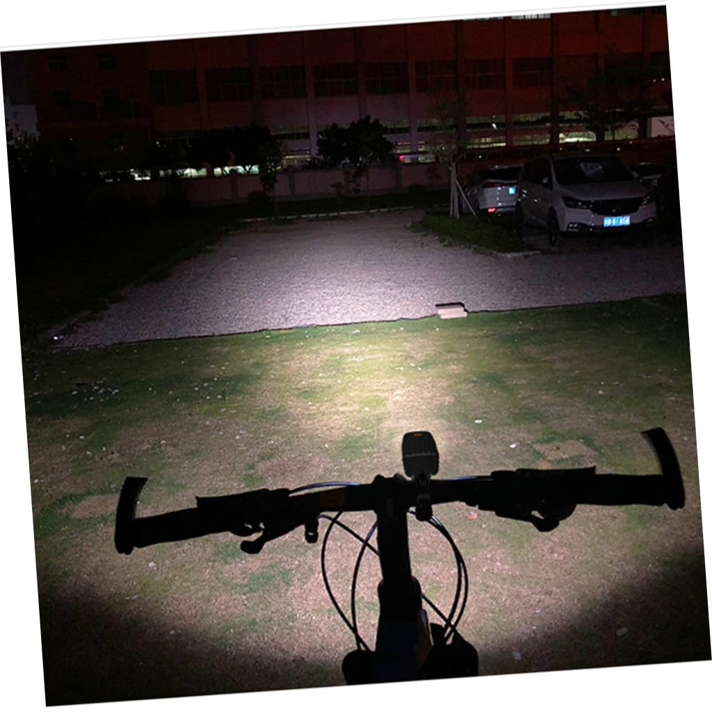 SUPVOX Luce per Bicicletta USB Ricaricabile 2400mah Certificazione Ipx5 Resistente all'Acqua, Set LED Potente e Facile da Installare per Guida Notturna Sicura