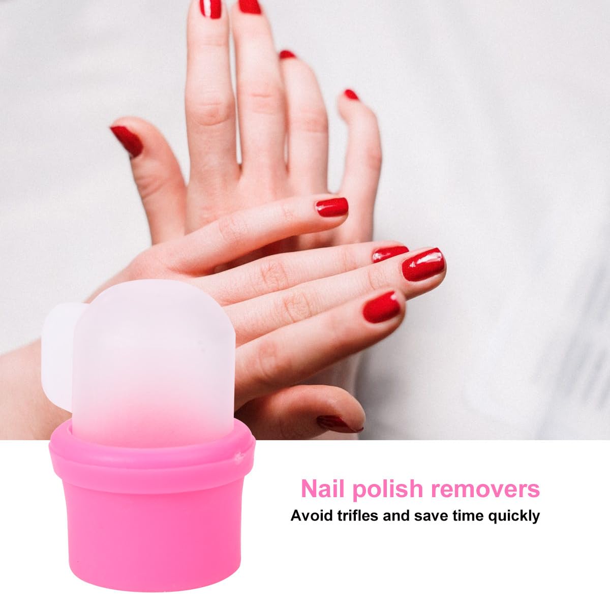 10pcs Nail Soaker Covers Nail Removing Covers Polish Removers Manicure Tools for At-home and Professional Polish Removal