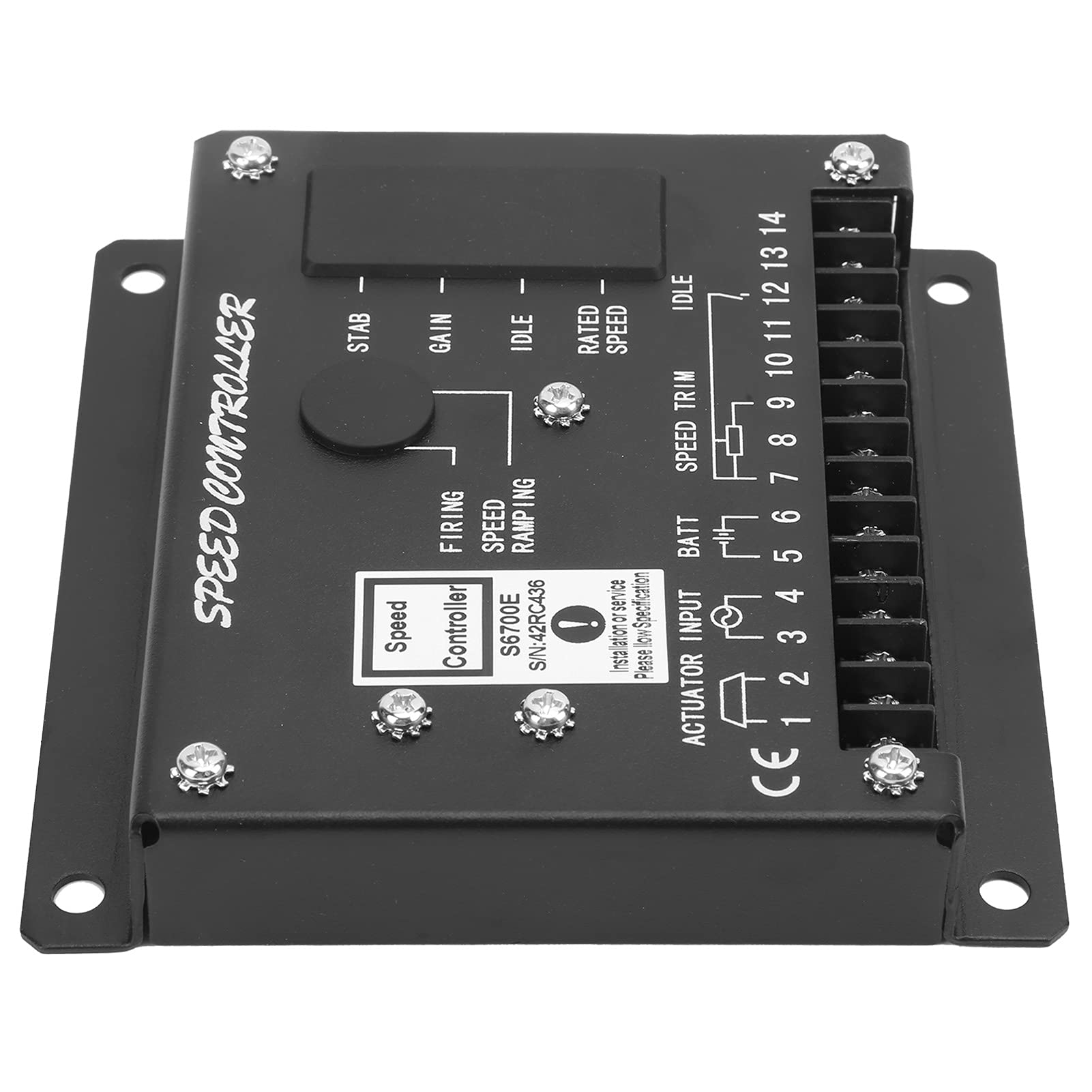 Regolatore di velocità del Motore Funzioni Multiple S6700E Risposta Rapida per Generatori Regolazione Ad Alta Precisione 12-32 V