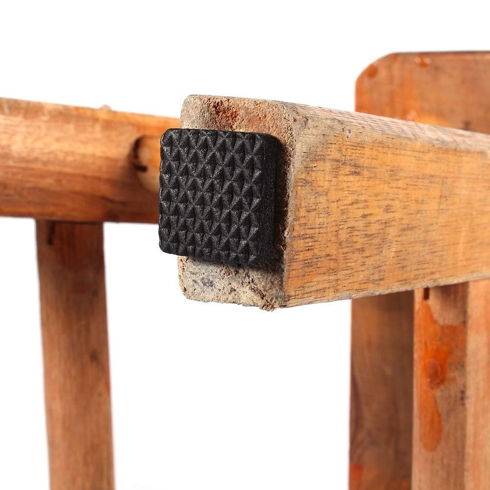 Prostuff. In 32 Pcs Square Self-Adhesive Furniture Pads for Sofa, Chair, Drawers Cupboards Noise Insulation for Floor Black Color 3
