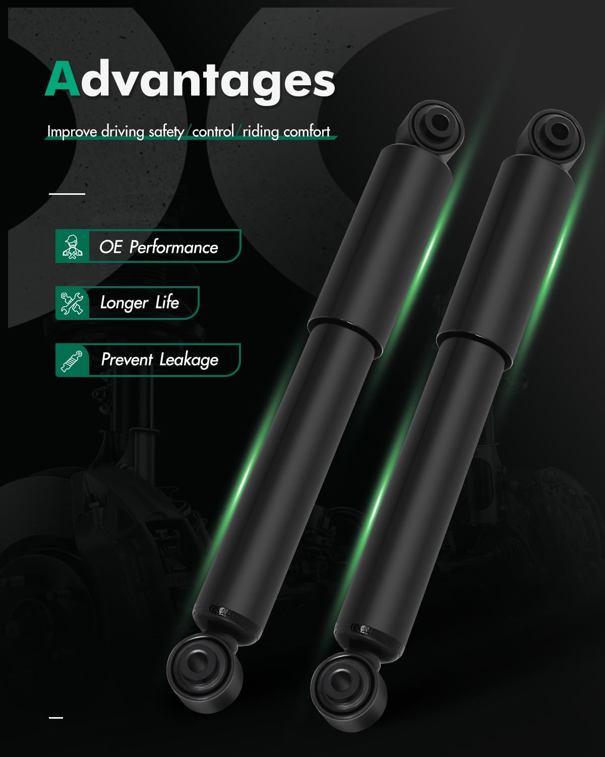 Amazon | ショック、SCITOO ガスリアストラット ショックアブソーバー