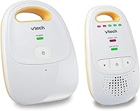 VTech DM111 Audio Baby Monitor: 1000ft Long Range, Rechargeable Battery, DECT 6.0 Crystal Clear Sound