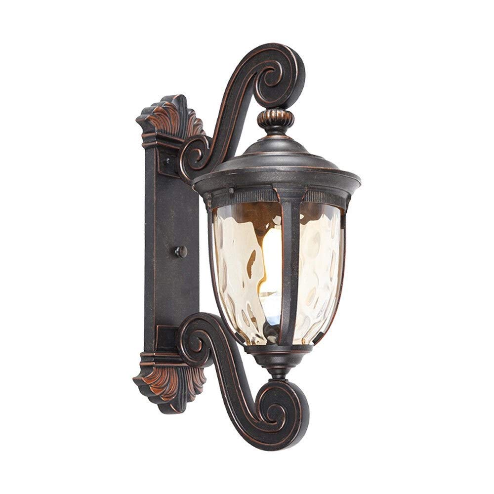 VDOQTLJT Wall Lighting Victoria Outdoor Waterproof E27 Glass Lamps Retro Aluminum Lantern Lights Garden Aisle Balcony Street Decorative Sconce Bedside Reading Lamp
