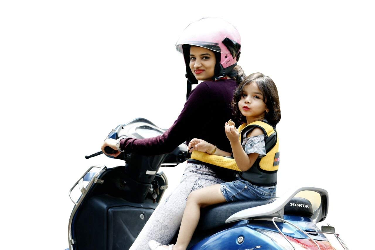 KIDSAFE Belt - Two Wheeler Child Belt - Worlds 1st, Trusted & Leading (Cool Pink Butterfly) (B07BGFVL17) Amazon Price History, Amazon Price Tracker