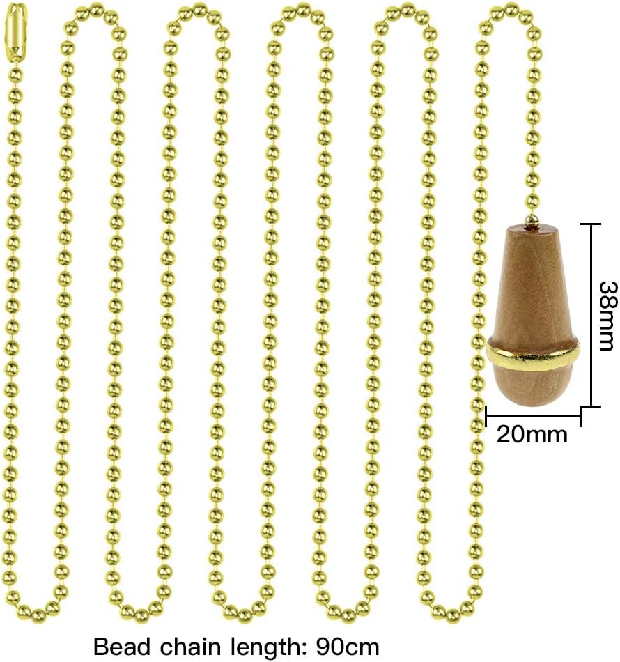 UBERMing 3 Pack Light Pull Chain Blind Pull Cord Light Pull Chains