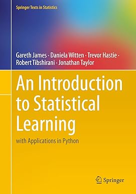 Amazon.com: An Introduction to Statistical Learning: with Applications ...