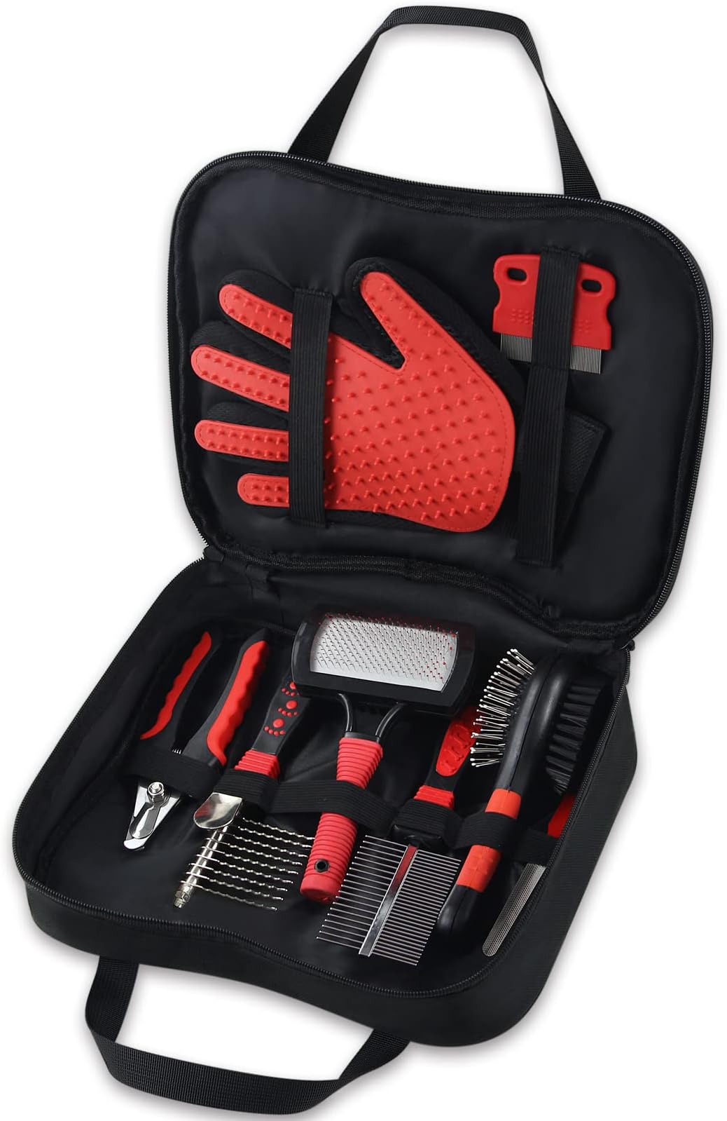 MASTER QUEEN Dog Brush for Grooming Kit 5PCS Deshedding Dog Brush for Short Hair