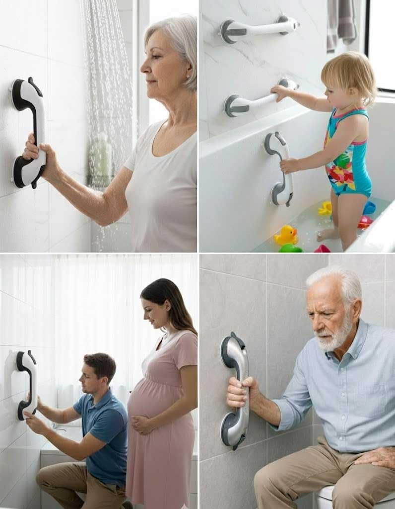Barras de agarre para bañeras y duchas, mango de ducha, seguridad