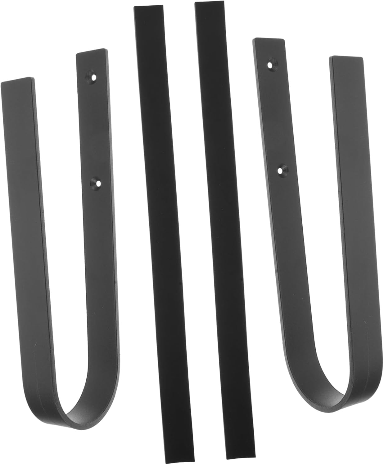 Mikikit 1Set Surfboard Wall Rack with Protective Cover Space Saving Surfboard Hanging Hook for Use Easy Installation Skateboard Wall Hanger Deep Grey