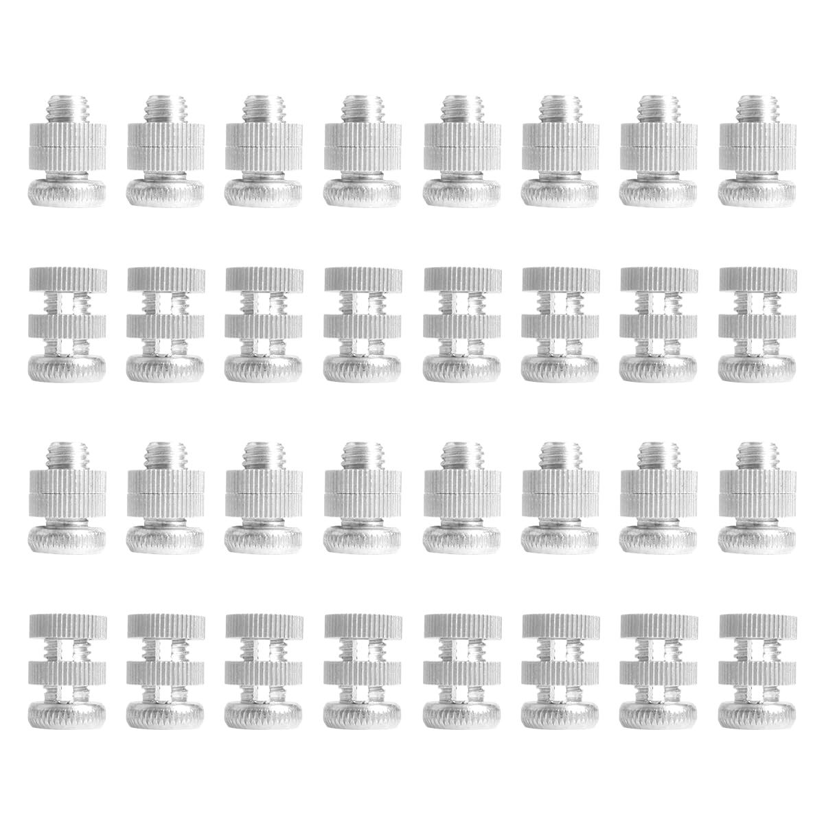 32pcs electrical fence connector aluminium alloy wire join clamp split bolt joint clamp wire connector for electric fence wire