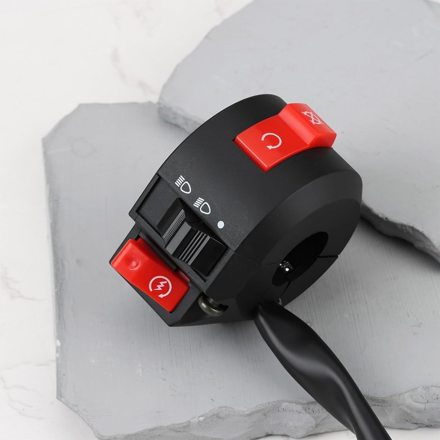 8 Wire 3 Function Start Kill Headlight Switch Compatible with 50cc 70cc 90cc 110cc 125cc ATV Dirt Bike