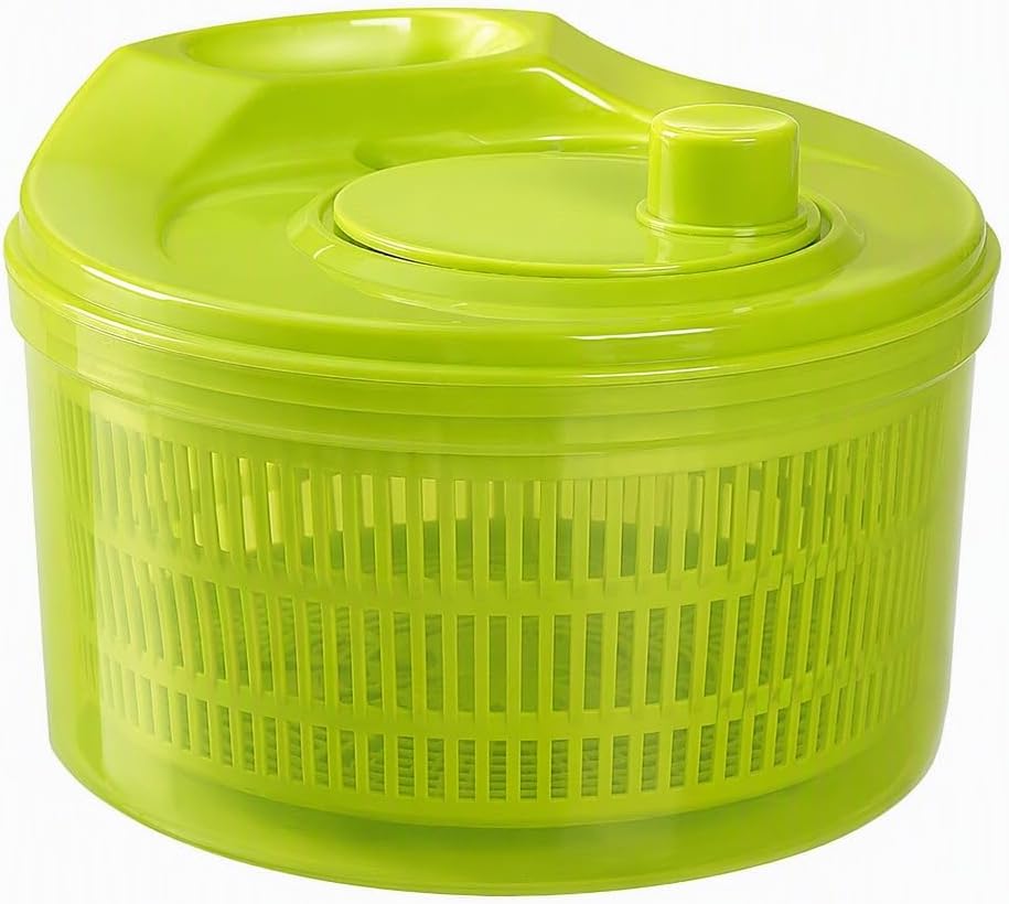 Manual Salad Spinner and Colander, Vegetable Dryer for Kitchen Greens