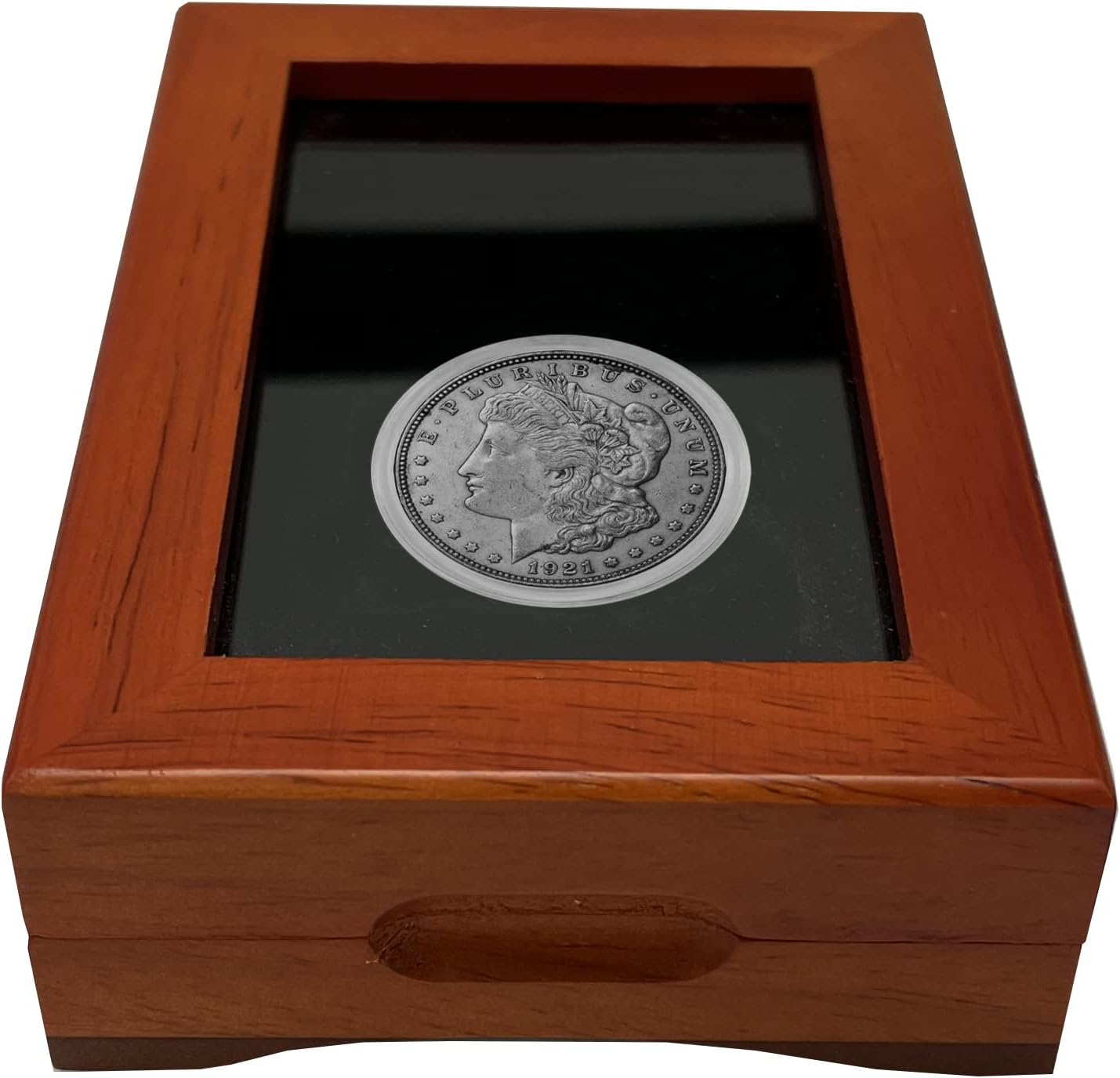 Single Coin Wood Display Box