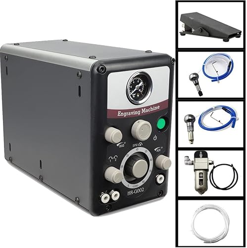 Miniatura 2 de AFITO Máquina de grabado de joyas neumáticas máquina grabadora de joyas de impacto de doble extremo herramientas de grabado neumático para metal