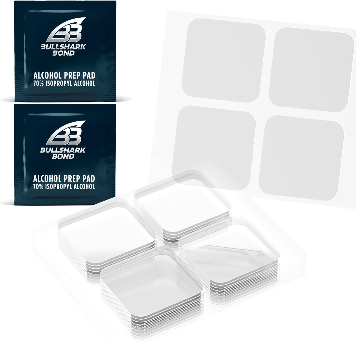 Max Bite Double Sided Tape Heavy Duty Mounting Squares, 36pc Multipurpose, Waterproof, Removable, Transparent, Strong Adhesive for Wall Hanging, Photos, Posters, Wall Decor, DIY