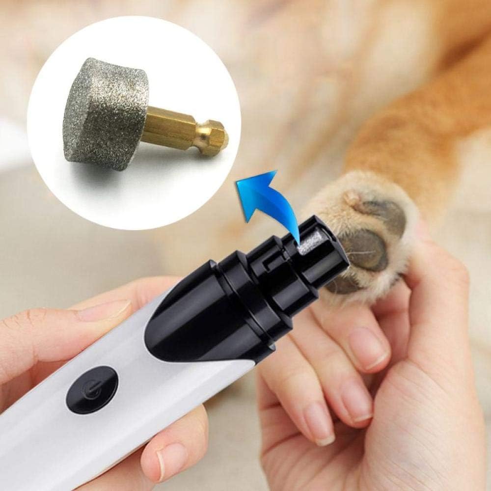 Pet Nail Grinder Dog Pet Nail Grinder Machine Head Rechargeable Cat Nails Clipper Trimmer Replaceable Grinding Wheel 3Pcs