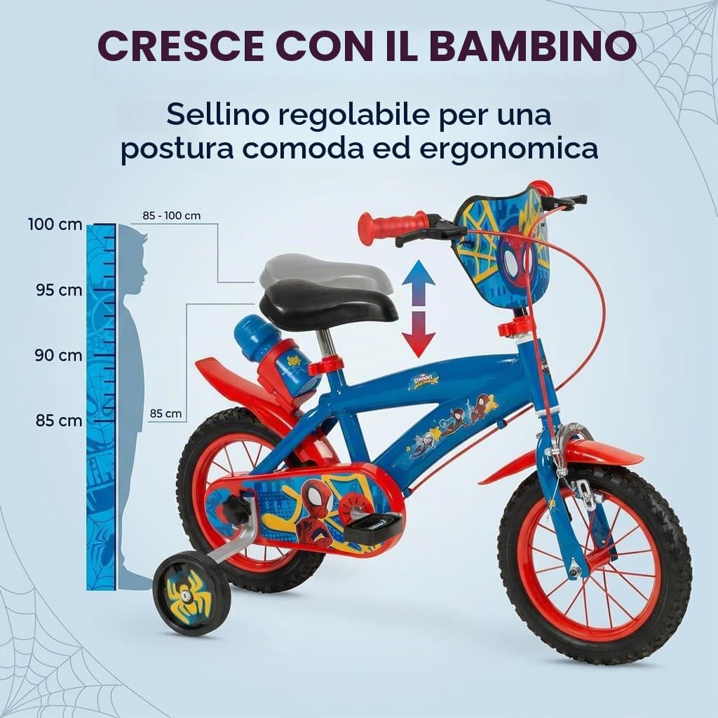 TOIMSA Bicicletta 12" Spiderman Huffy