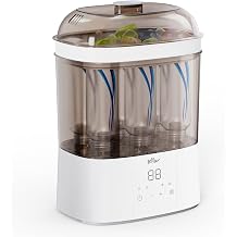 Bear Bottle Sterilizer and Dryer, 2 Layers Large Electric Steam Baby Bottle Sterilizer, Fast Bottle Sanitizer and Dryer for All Bottles &amp; Accessories, Time-Saving Design