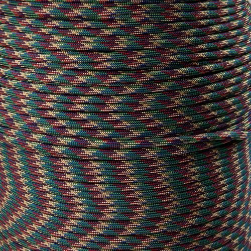 Paracord Planet 550 Camping Collection - Cuerda de paracaídas tipo III para entusiastas del aire libre - Camper retro de los años 90, 25 pies