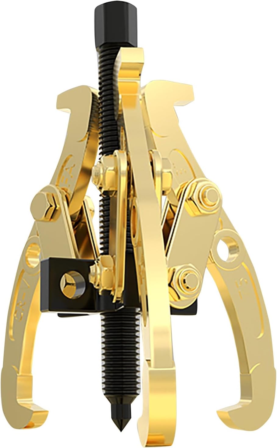 Adjustable Small Gear Puller, 9.8in Carbon Steel Bearing Separator Tool for Shaft, Pulley, Bushing Removal in Automotive Repairs
