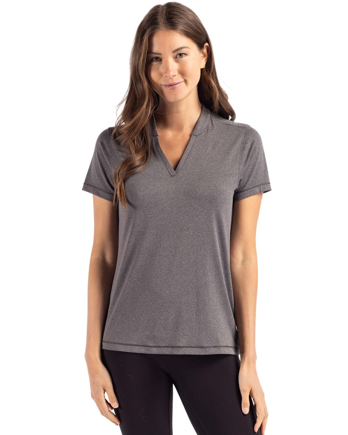 Cutter & Buck Forge Heathered Stretch Womens Blade Top