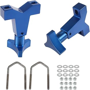 High-Lift Jack Tube Mount 1-2.5" Round/Square Compatible with Tube Bumpers,Bull Bars,Roll Cages and Roof Racks Blue
