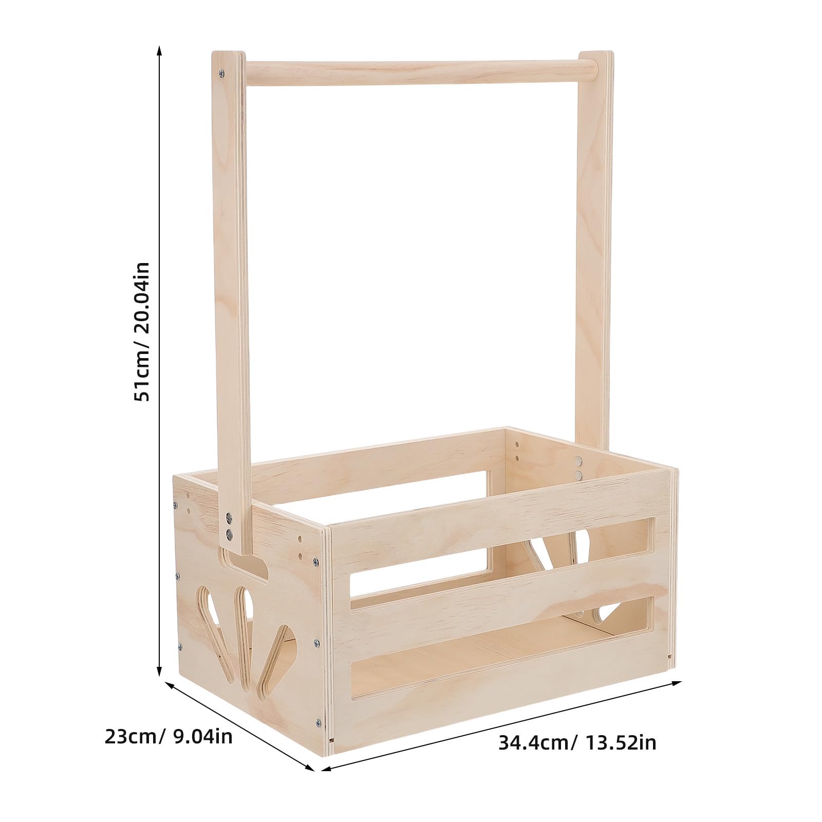 Cesta de Madera sin Barnizar para Ropa de Ñiño Recién Nacido