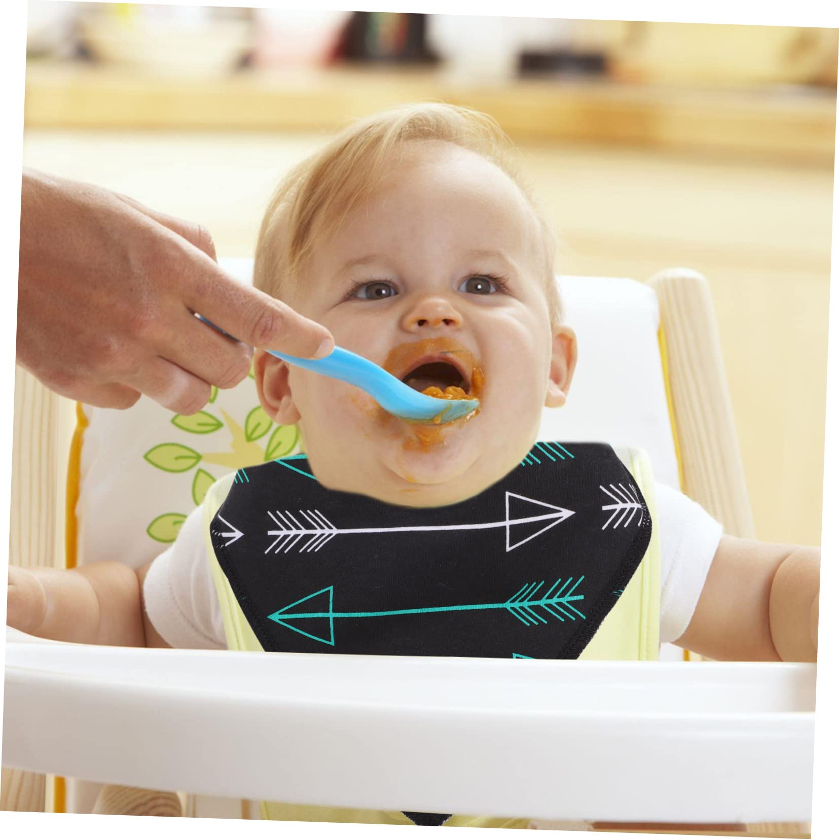 TOYANDONA 12piezas Baberos Infantiles Impermeables Bandana De Algodón Para Bebés Diseño Unisex Accesorios Para Alimentación De Recién Nacidos Fáciles De Llevar y Limpiar