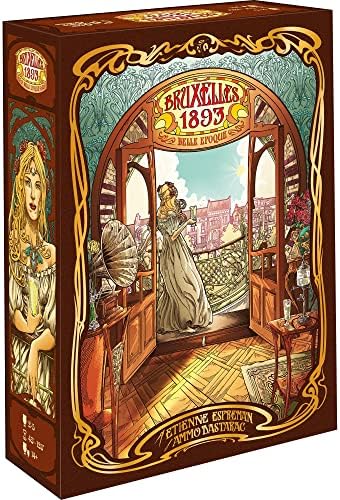 Bruxelles 1893 Including Belle Epoque Expansion - Worker Placement & Bidding Strategy Board Game, Ages 14+, 2-5 Players