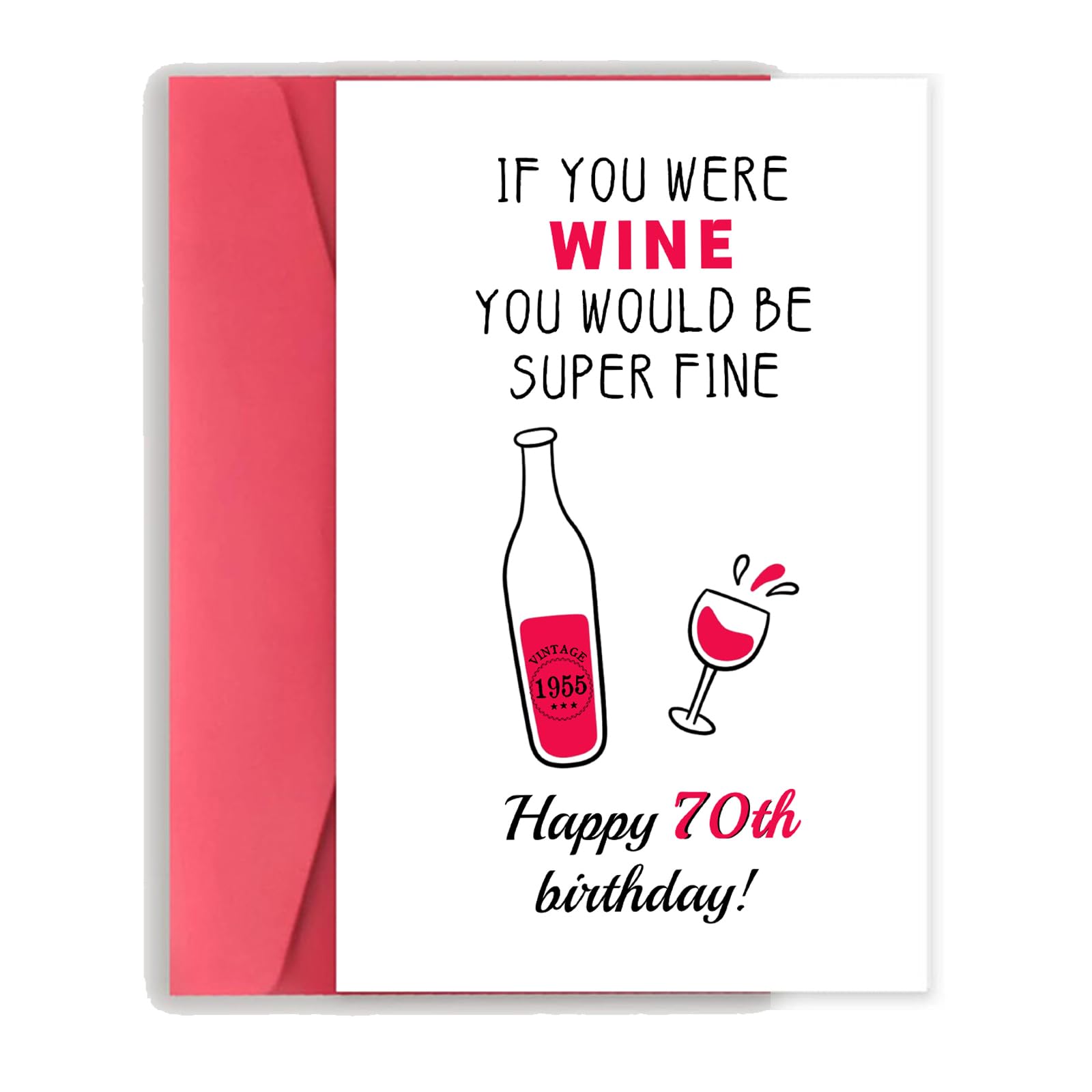 Pavolini 70 th Birthday Card, Funny 70th Birthday Gifts for Women, Happy 70th Birthday Decorations, Cool Gifts for 70 Year Old Woman