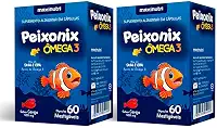 2x Peixonix Ômega 3 Kids Infantil Mastigável Cereja 60 Caps