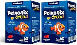 2x Peixonix Ômega 3 Kids Infantil Mastigável Cereja 60 Caps