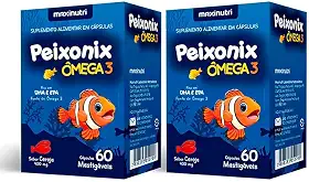 2x Peixonix Ômega 3 Kids Infantil Mastigável Cereja 60 Caps