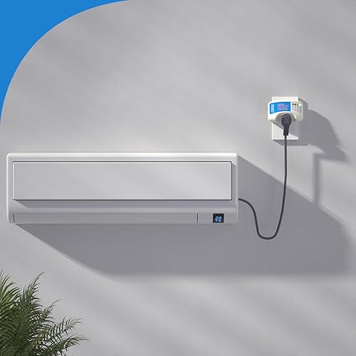 Miniatura 7 de BSEED Protector de voltaje, protector de sobretensiones de salida única para electrodomésticos valiosos, enchufe multifunción con protección para