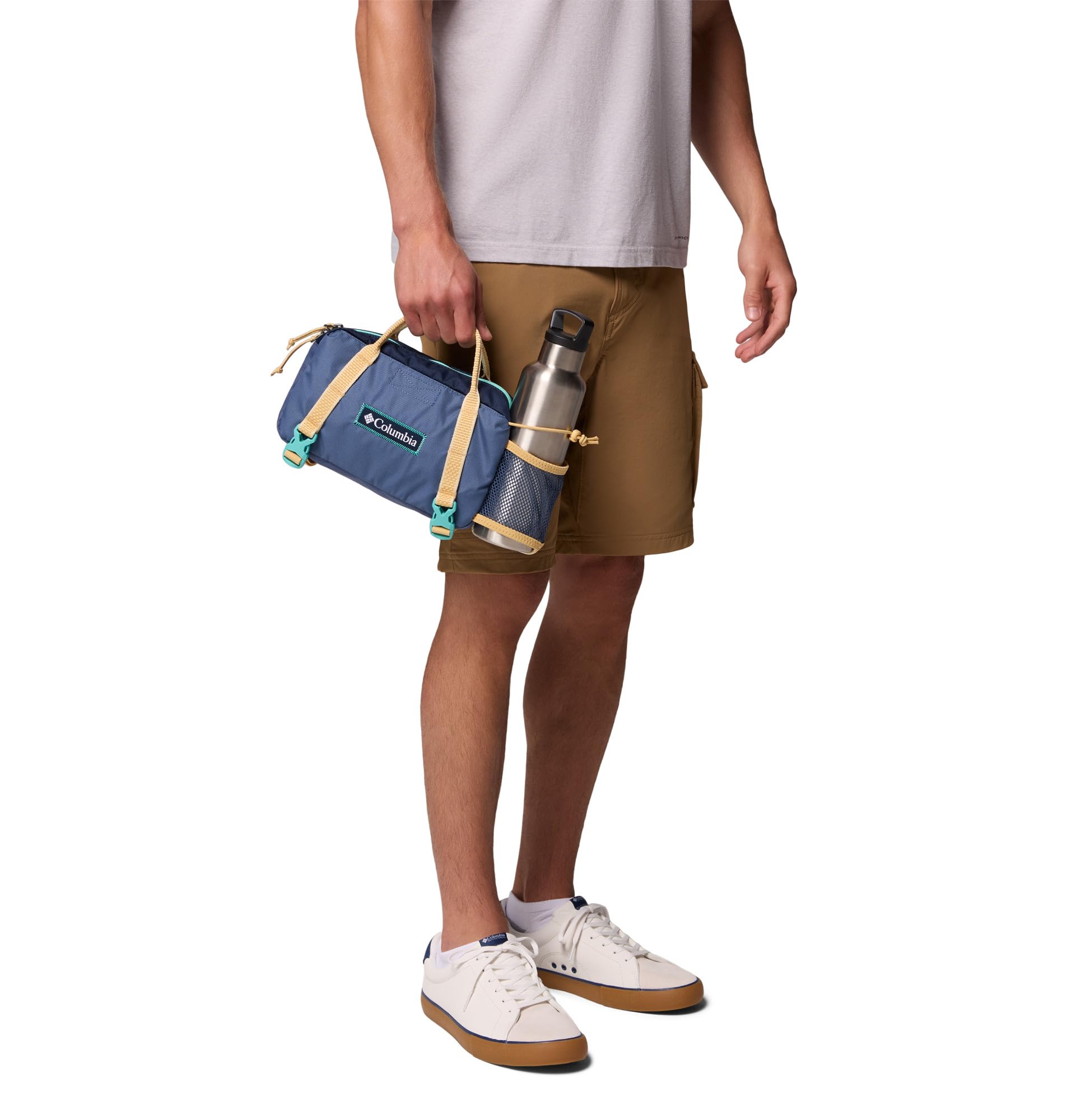 Columbia Echo Mountain Sac banane unisexe, taille unique - Bleu foncé, bleu clair et jaune sable (Dark Mountain/Coll Navy/Sand Dune)