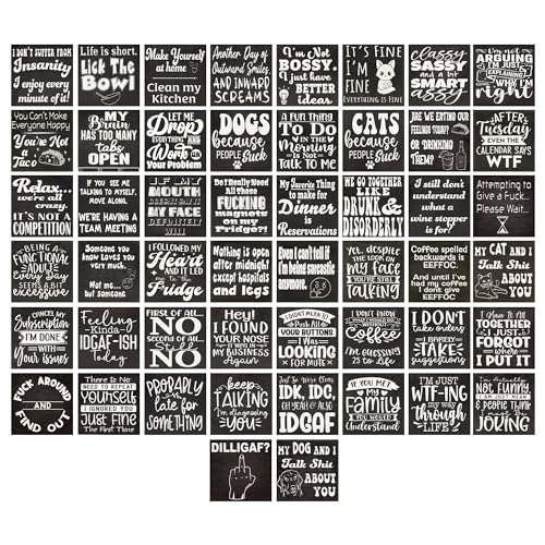 Imanes decorativos de madera 3 x 3 pulgadas miniatura 3