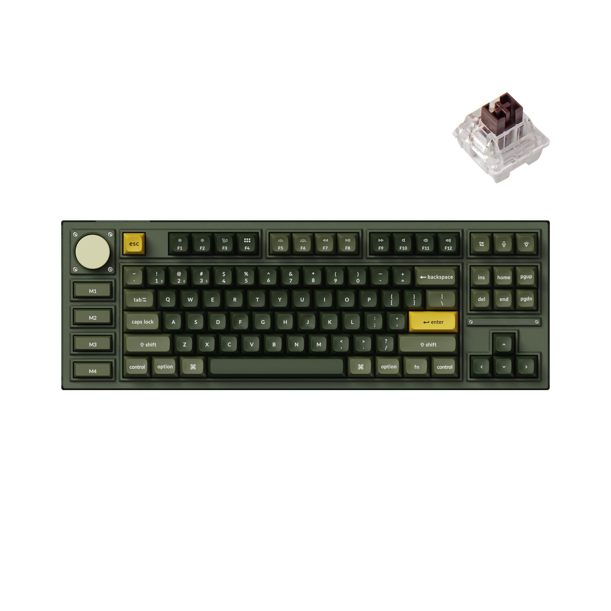 Keychron Q3 Pro SE Wireless Custom Mechanical Keyboard, Full Metal QMK Programmable TKL Layout Bluetooth/Wired RGB with Hot-swappable Keychron K Pro Brown Switch Compatible with Mac Windows Linux