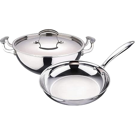 Buy Bergner Argent Tri Ply Stainless Steel 3 Pcs Cookware Set - Fry Pan