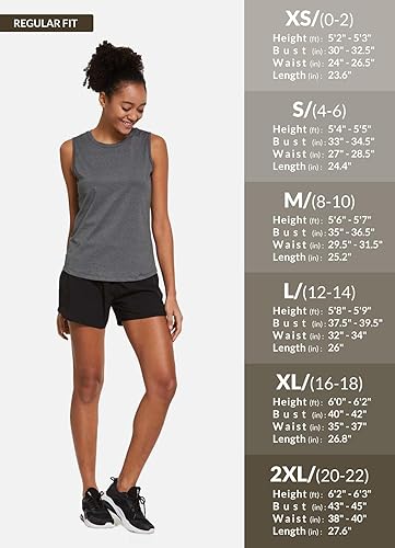 Miniatura 6 de BALEAF - Camisetas sin mangas de entrenamiento para mujer, para correr, ajuste holgado, para yoga, deportes, gimnasio, ejercicio