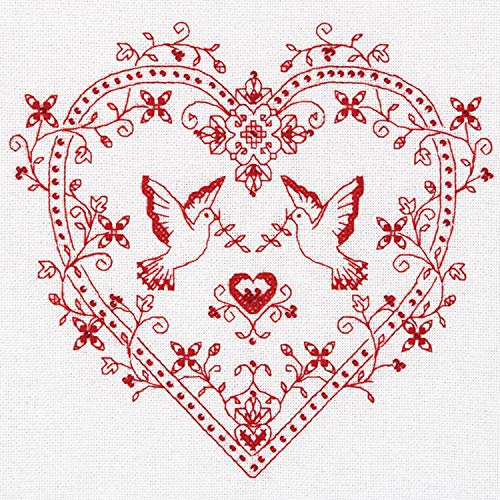 Cross Stitch Kit Obereg. Heart with Doves art. SO-1403