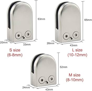 LukLoy Stainless Steel 304 Glass Clamp For Glass Balustrade
