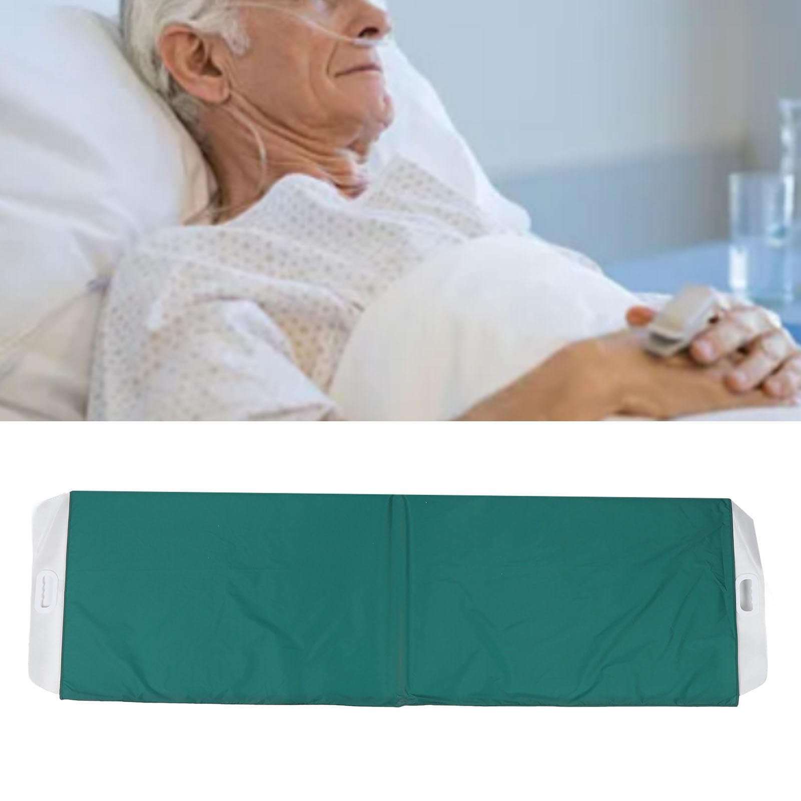 FILFEEL Tabla de Transferencia de Pacientes, Tabla Deslizante, Hoja de Transferencia, Nailon Liso Plegable, 172 X 48 Cm, Ligera, con Soporte de Carga de Alta Dureza