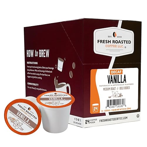 Miniatura 92 de Fresh Roasted Coffee, Peaberry de Tanzania, tostado ligero, Kosher, compatible con K-Cup, 24 cápsulas
