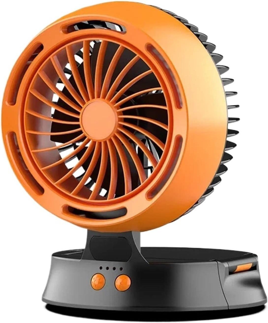 1Pc 5W Solar Camping Desk Fan With Dimmable Lantern 4 Speeds Desk Fan Portable Outdoor Fan Tent Power Outages Jobsite(White)