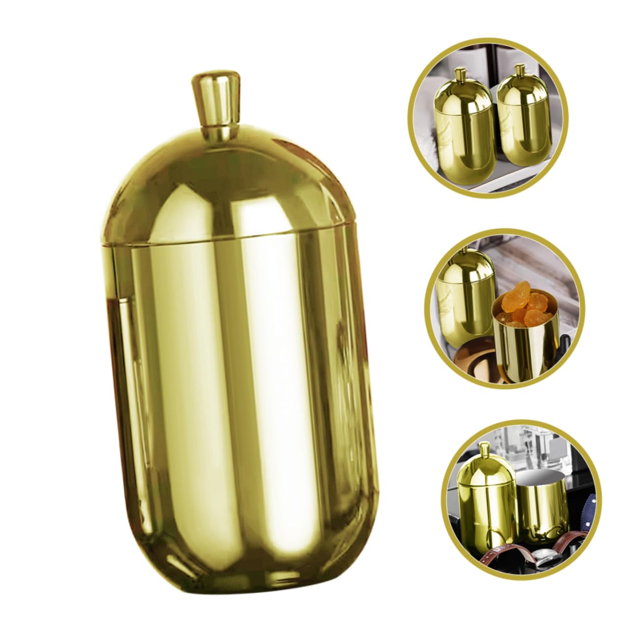 Aroma Diffusorflasche aus Edelstahl Gold Leerer Duftzerstäuber mit Deckel Aromatherapie Diffuser für Raumduft Aromabehälter zur Duftverbreitung und Dekoration
