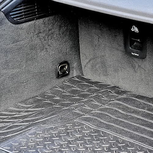 Sakura schwarze Kofferraummatte aus Gummi SS5125 - schützt Ihren Fahrzeugteppich - 120 x 80 cm - passend für alle Pkw - auf Passform schneiden