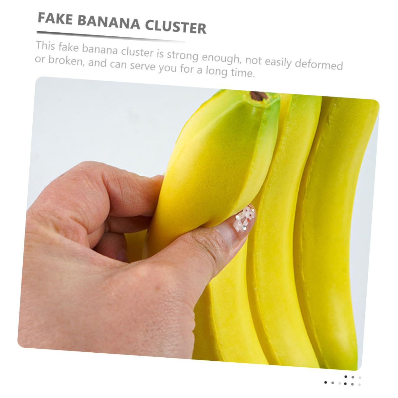 1 Bund Künstliches Bananenbündel Lebensechte Simulation Frucht für Dekoration Küche Party Hochzeit Teiliges mit Realistischem Aussehen und Langlebigem Material